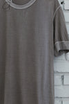 Boris Bidjan Saberi 24 Autumn/Winter Short-sleeved T-shirt TS CLASSIC1.RIBRF-F035-L.CARBON LIGHT CARBON